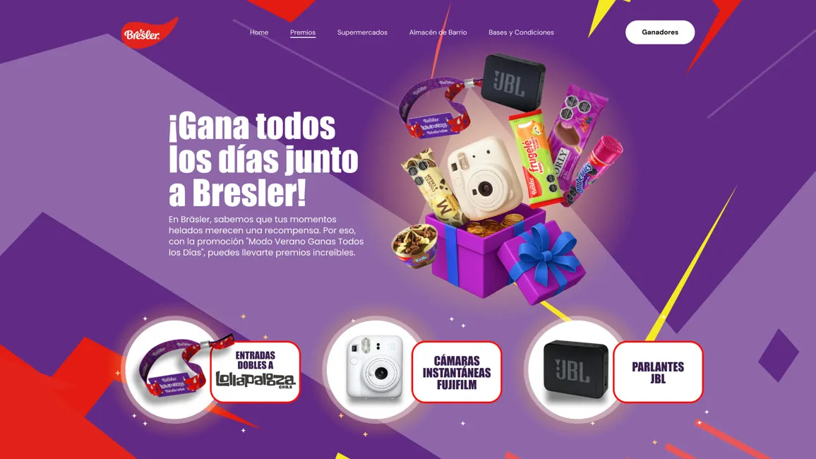 Bresler: Sitio de premios