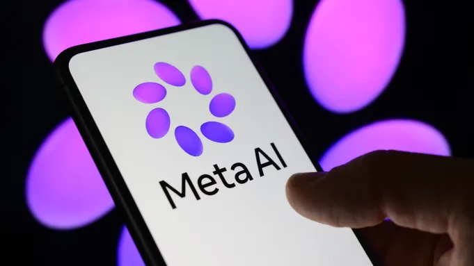 Pantalla de teléfono mostrando el logo de Meta AI en la sección sobre la función Muse Image en Instagram