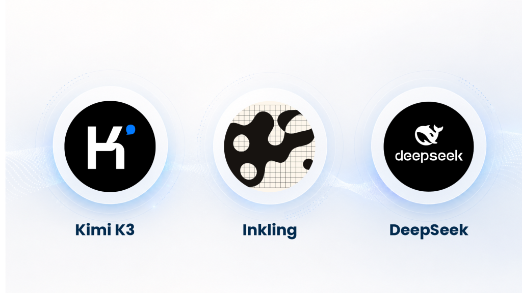 Logos de KimiK3, inkling deepseek