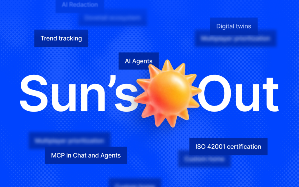 Gráfica del lanzamiento Sun's Out de Dovetail con funciones de Digital Twins y AI Agents