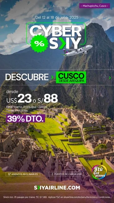 Sky Airline Cyber Sky: descubre Cusco